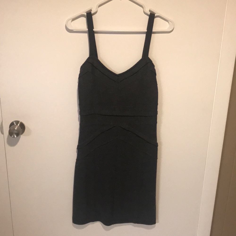 Mini Grey Fitted Dress